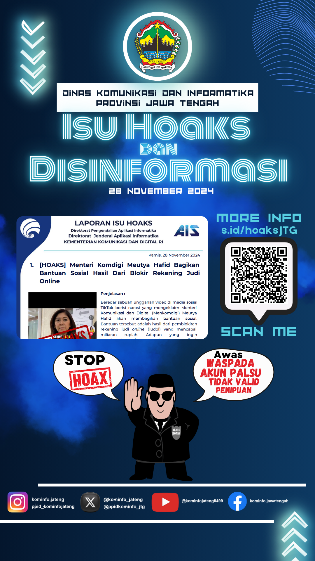 Isu Hoaks & Disinformasi 28 November 2024 Grafis