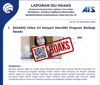Isu Hoaks 13 Desember 2024