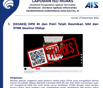 Isu Hoaks 27 Desember 2024