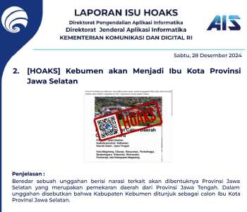 Isu Hoaks 28 Desember 2024