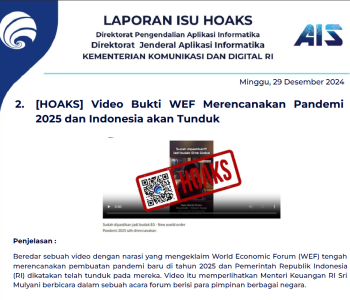 Isu Hoaks 29 Desember 2024