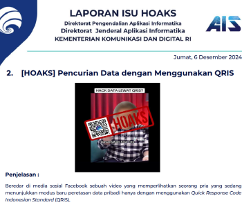 Isu Hoaks 6 Desember 2024