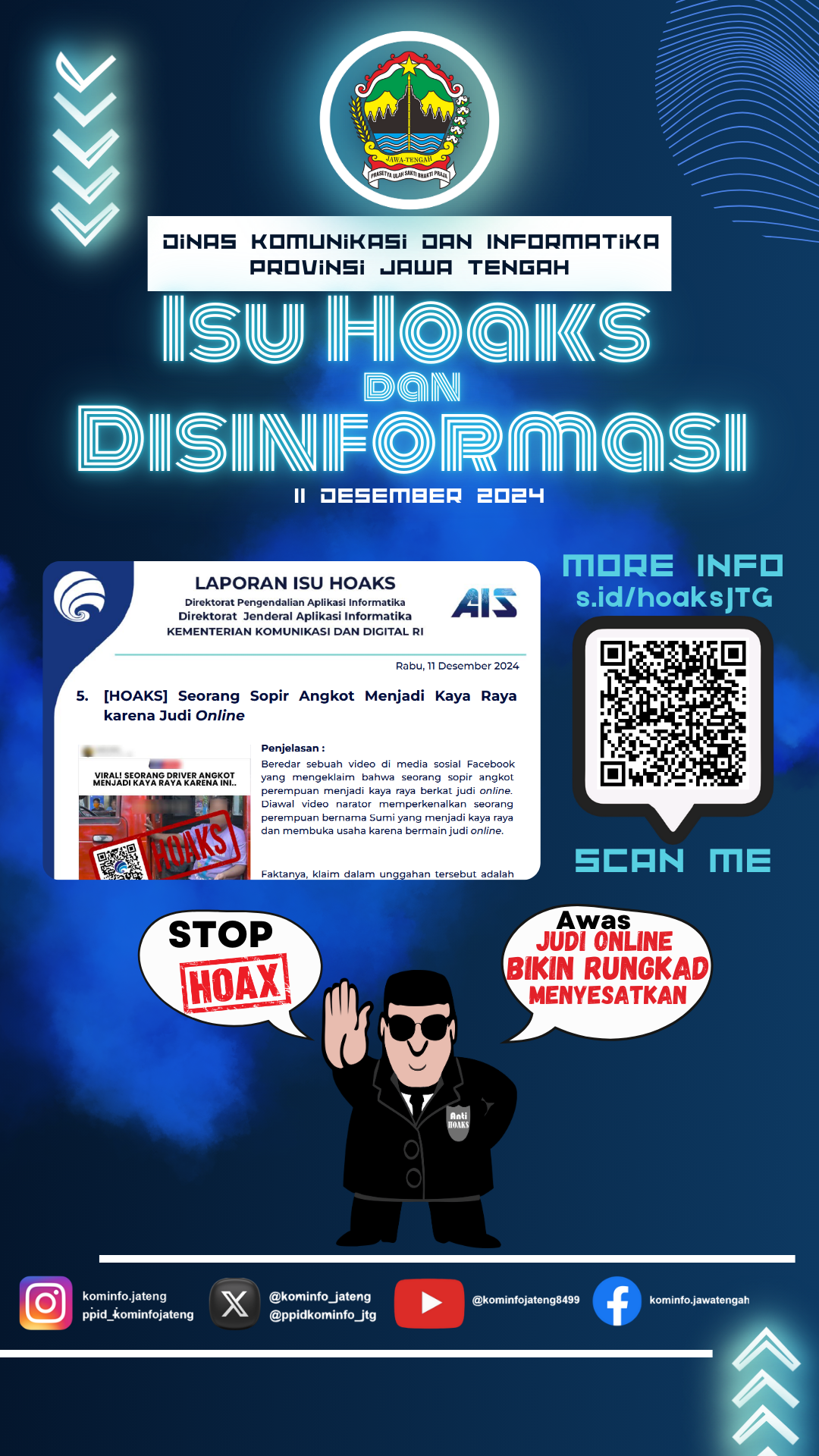 Isu Hoaks & Disinformasi 11 Desember 2024 Grafis