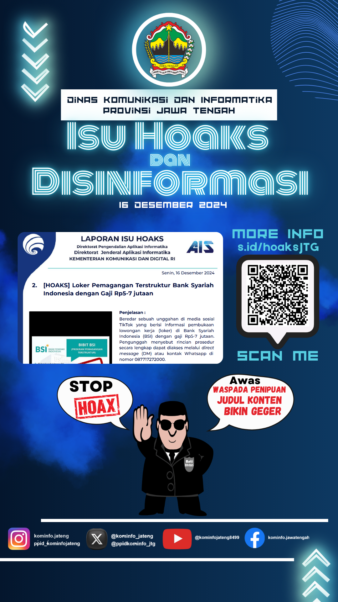 Isu Hoaks & Disinformasi 16 Desember 2024 Grafis