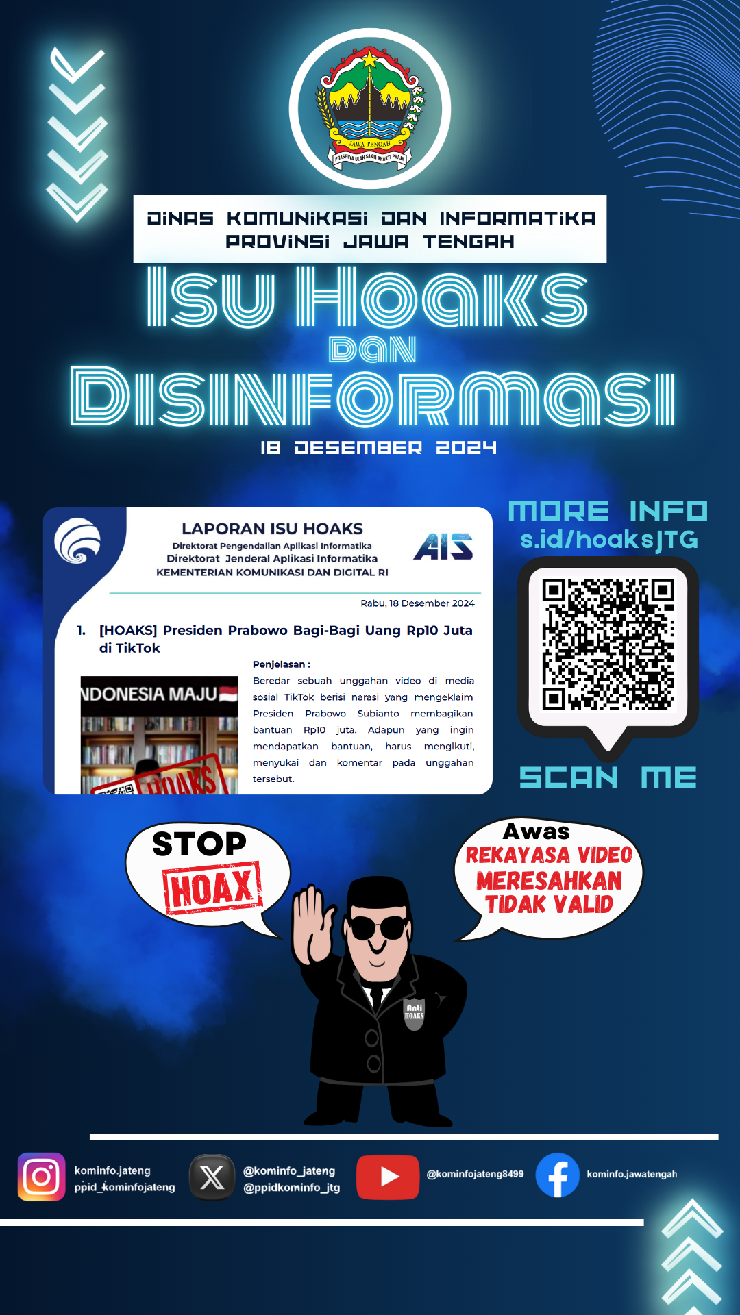 Isu Hoaks & Disinformasi 18 Desember 2024 Grafis