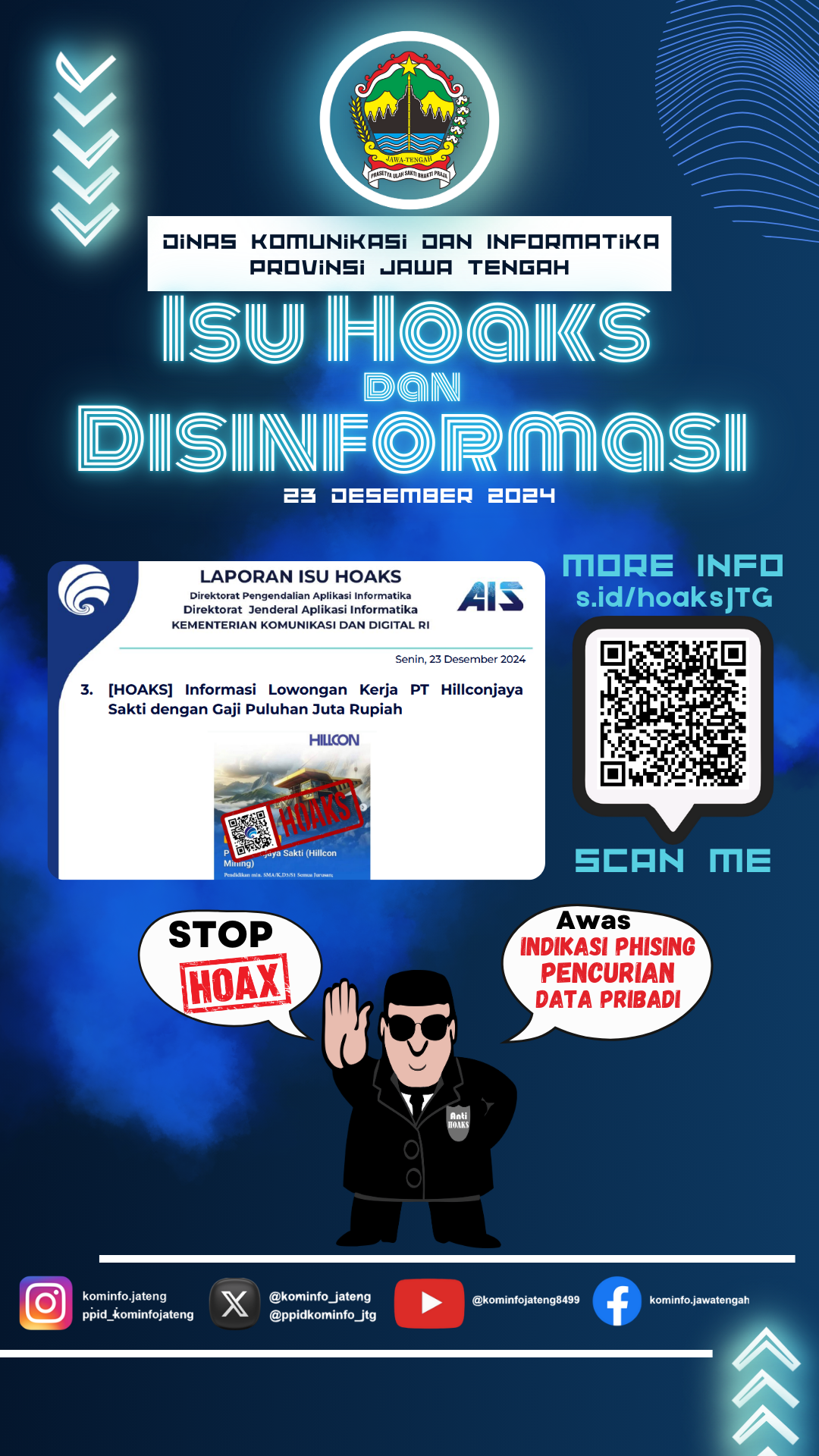Isu Hoaks & Disinformasi 23 Desember 2024 Grafis