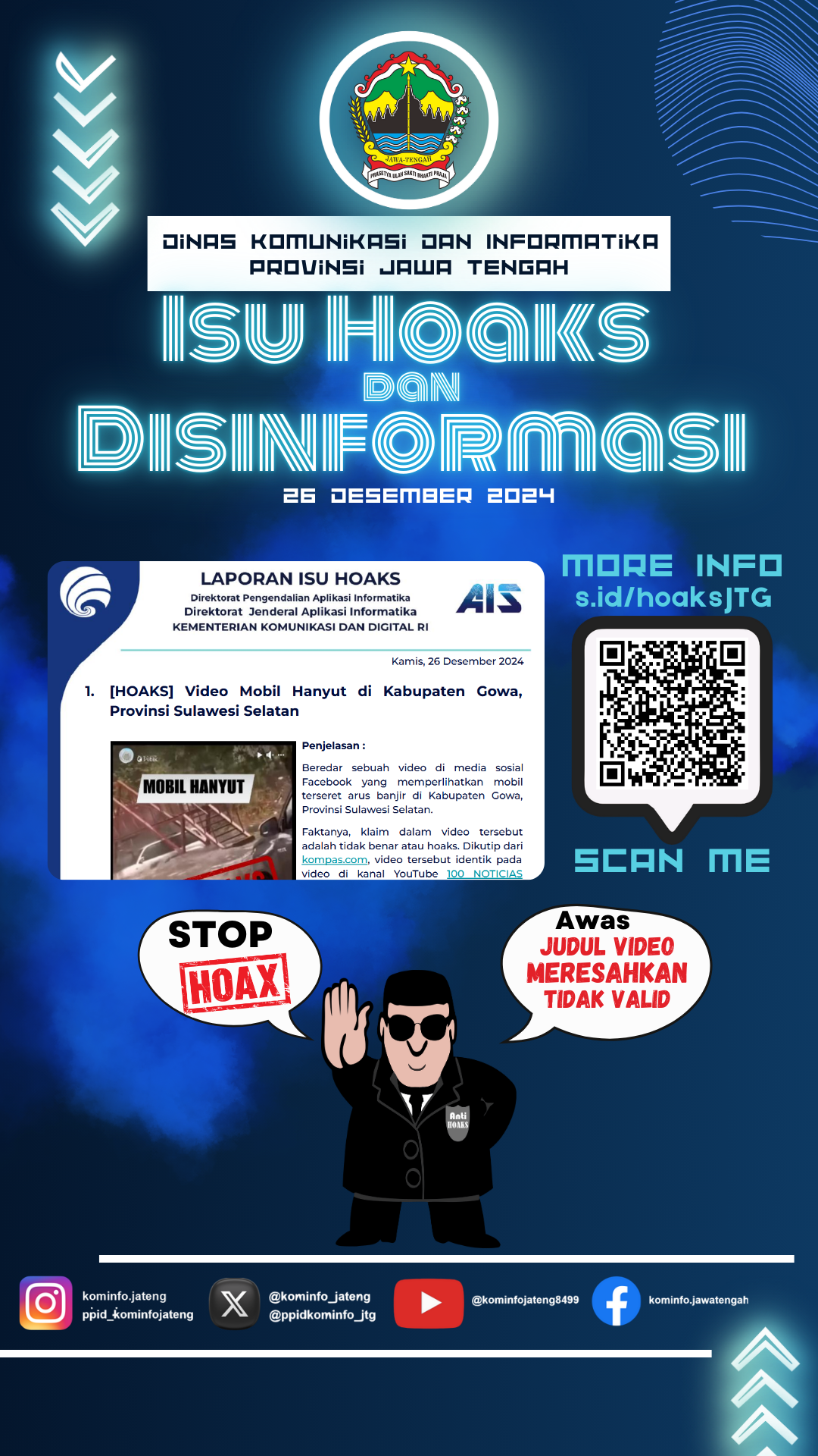 Isu Hoaks & Disinformasi 26 Desember 2024 Grafis
