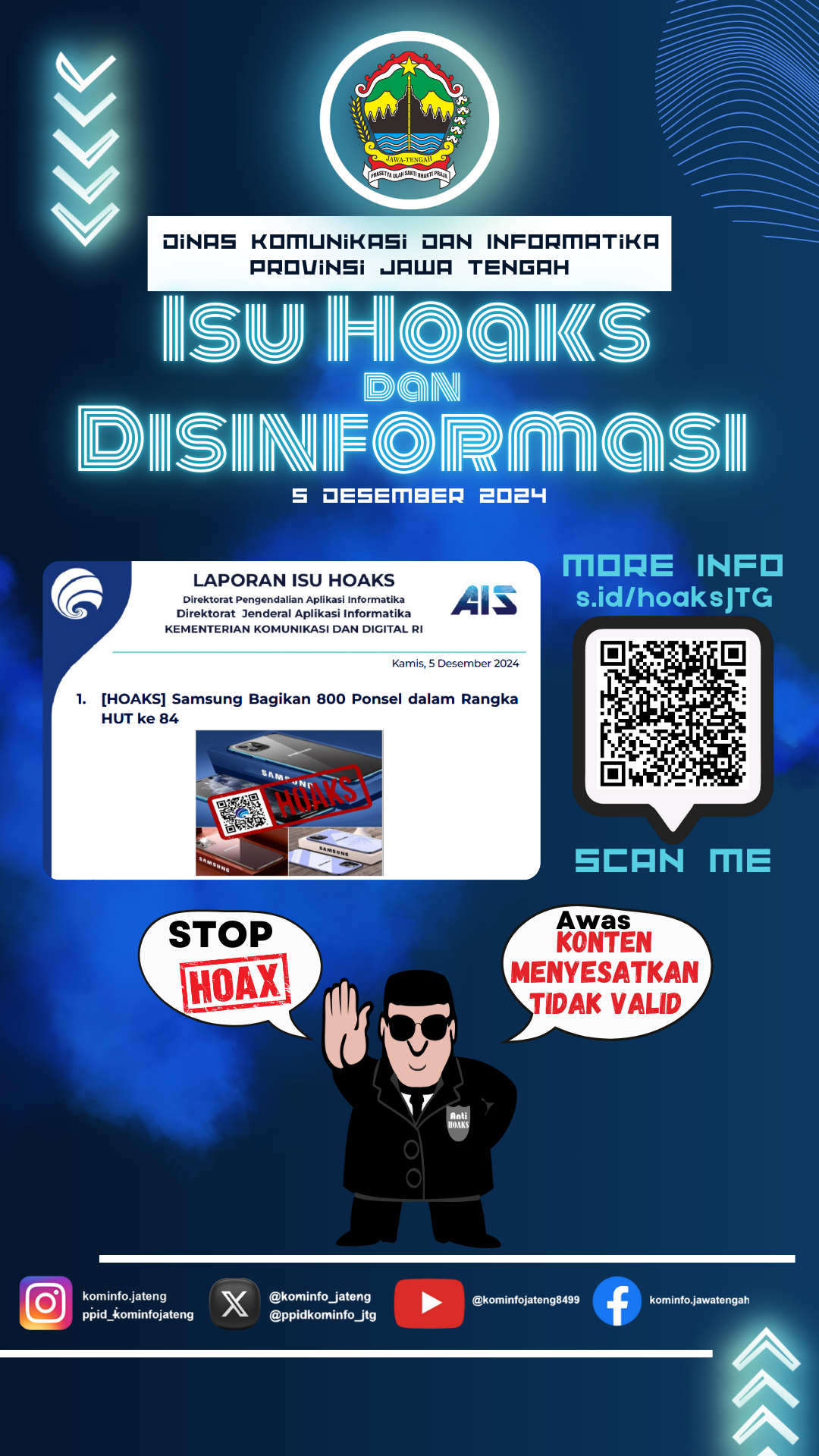 Isu Hoaks & Disinformasi 5 Desember 2024 Grafis
