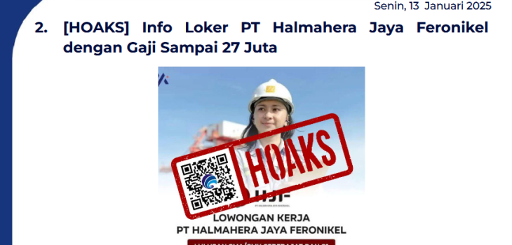 Isu Hoaks 13 Januari 2025