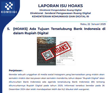 Isu Hoaks 22 Januari 2025