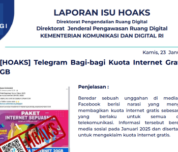 Isu Hoaks 23 Januari 2025