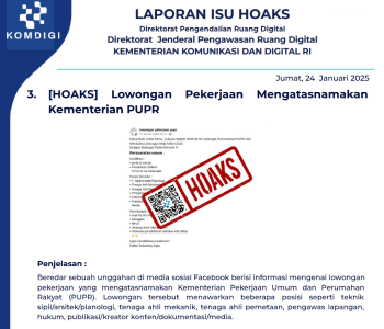 Isu Hoaks 24 Januari 2025