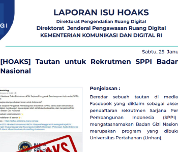 Isu Hoaks 25 Januari 2025