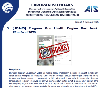 Isu Hoaks 3 Januari 2025
