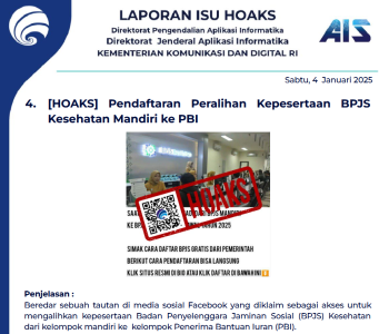 Isu Hoaks 4 Januari 2025