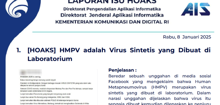 Isu Hoaks 8 Januari 2025