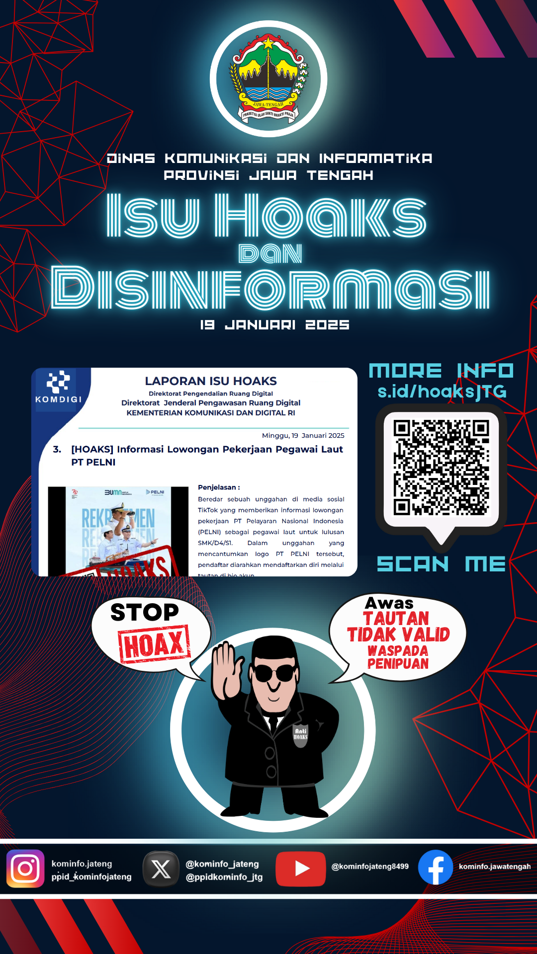 Isu Hoaks dan Disinformasi 19 Januari 2025