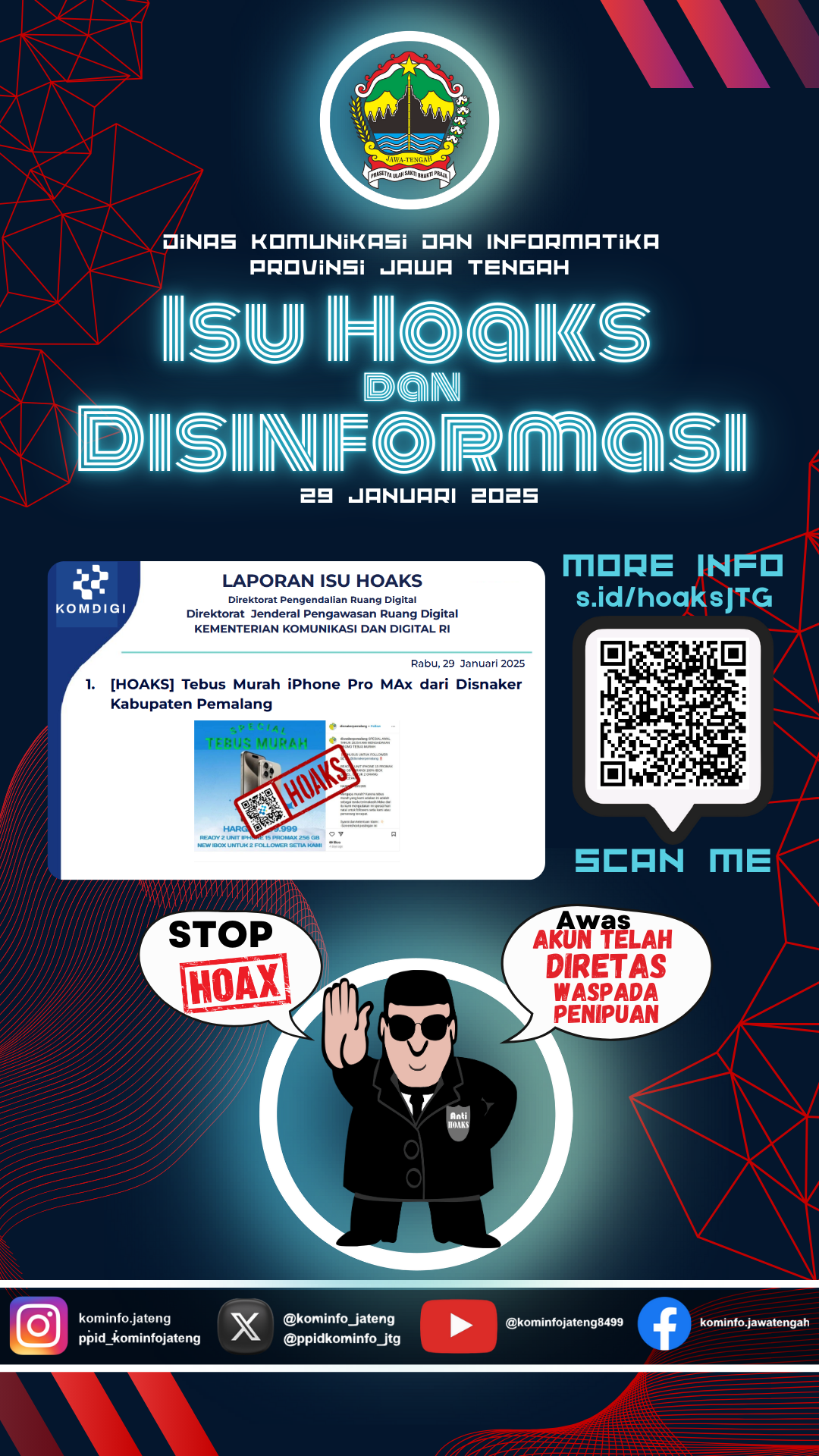 Isu Hoaks dan Disinformasi 29 Januari 2025 Grafis