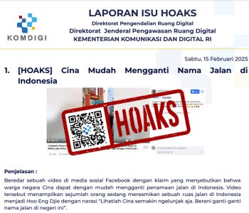 Isu Hoaks 15 februari 2025