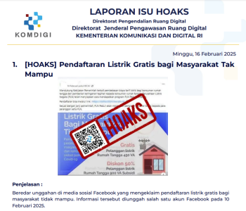 Isu Hoaks 16 februari 2025