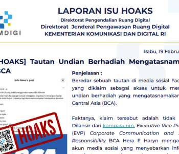 Isu Hoaks 19 februari 2025