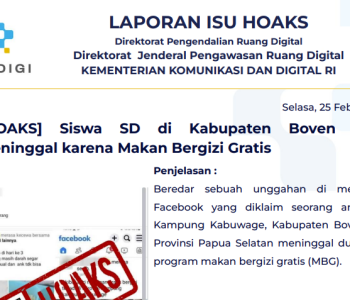 Isu Hoaks 25 februari 2025
