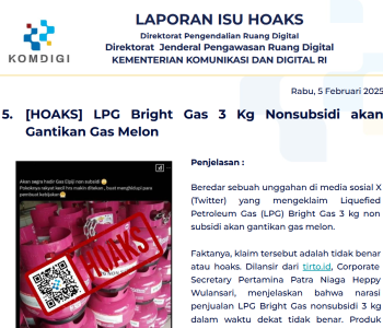 Isu Hoaks 5 februari 2025