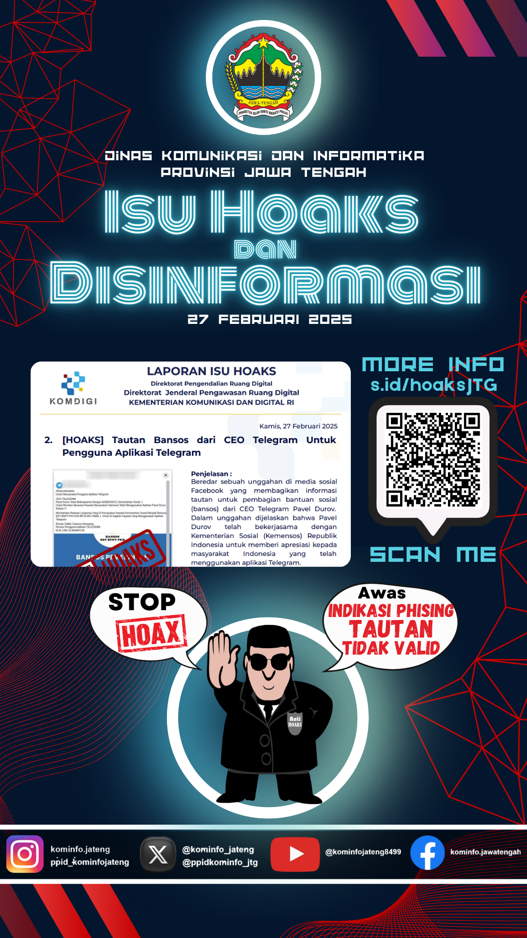 Isu Hoaks dan Disinformasi 27 Februari 2025 Grafis