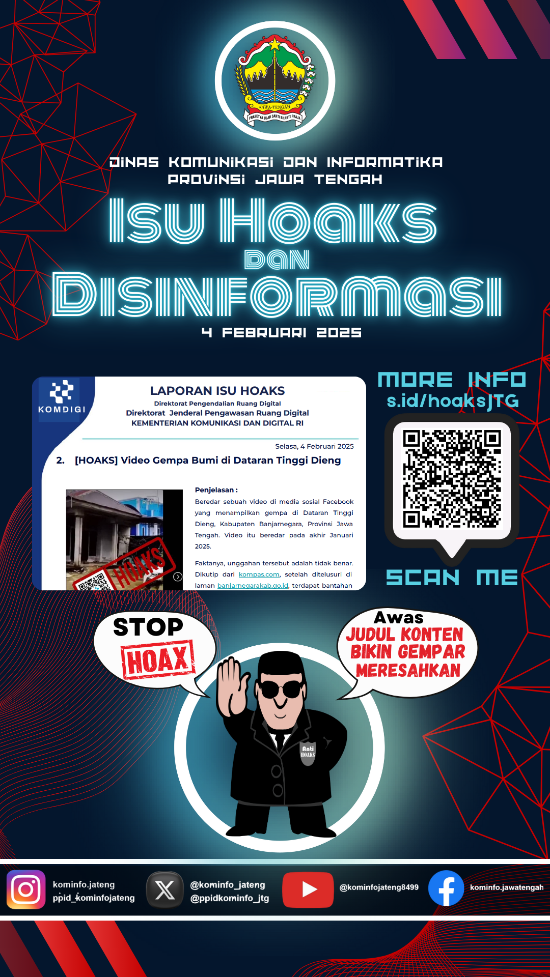 Isu Hoaks dan Disinformasi 4 Februari 2025 Grafis