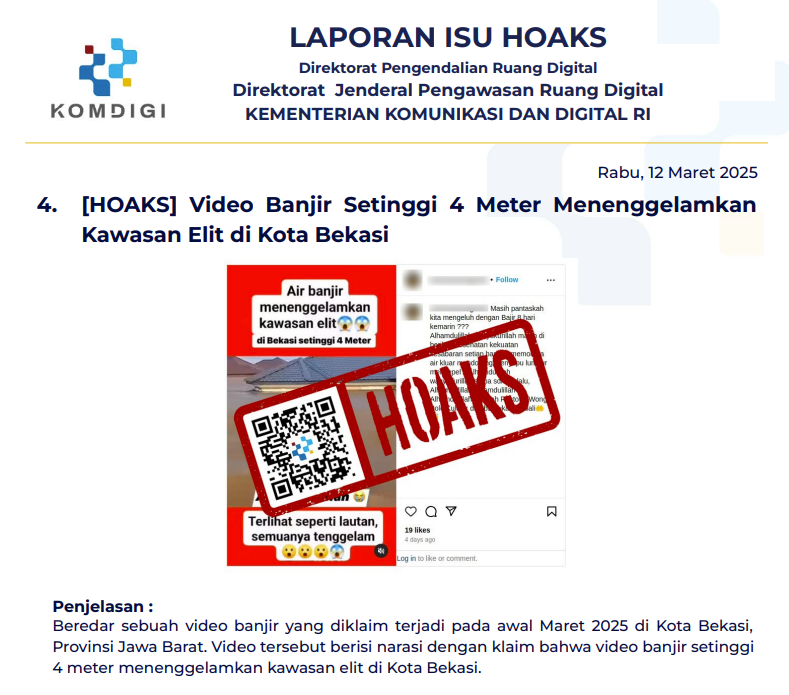 Isu Hoaks 12 Maret 2025