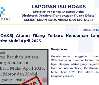 Isu Hoaks 18 Maret 2025
