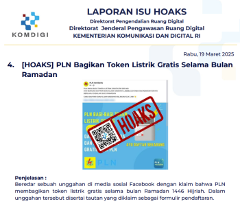 Isu Hoaks 19 Maret 2025