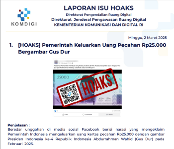 Isu Hoaks 2 Maret 2025