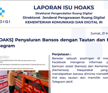 Isu Hoaks 21 Maret 2025