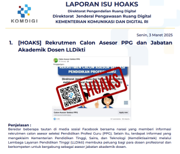 Isu Hoaks 3 Maret 2025