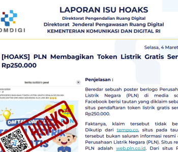 Isu Hoaks 4 Maret 2025