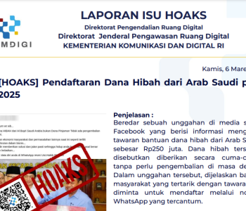 Isu Hoaks 6 Maret 2025