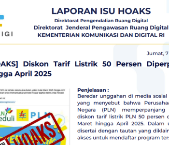 Isu Hoaks 7 Maret 2025