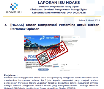 Isu Hoaks 8 Maret 2025