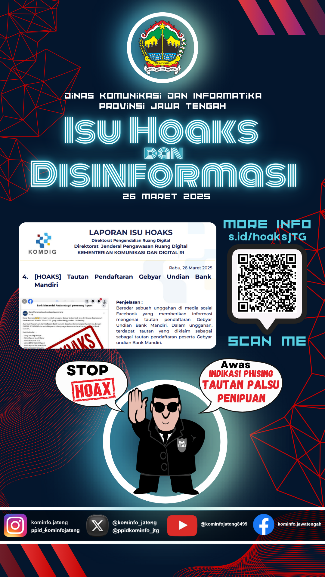 Isu Hoaks dan Disinformasi 26 Maret 2025 Grafis