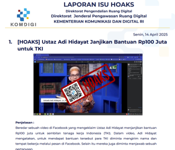 Isu Hoaks 14 April 2025