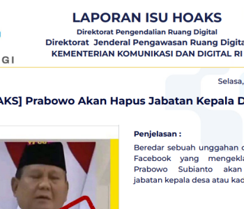 Isu Hoaks 15 April 2025