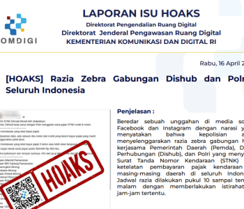 Isu Hoaks 16 April 2025
