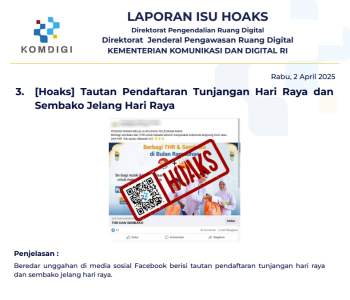 Isu Hoaks 2 April 2025