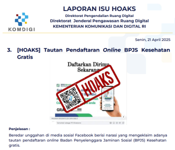 Isu Hoaks 21 April 2025