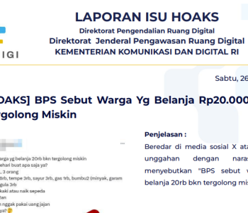 Isu Hoaks 26 April 2025