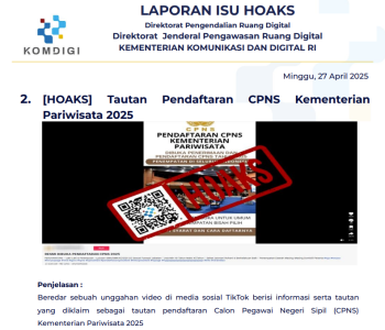 Isu Hoaks 27 April 2025