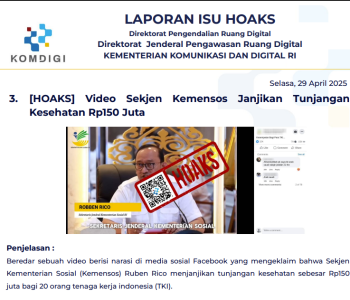 Isu Hoaks 29 April 2025