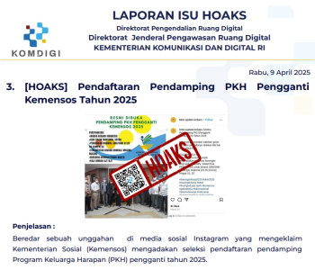 Isu Hoaks 9 April 2025