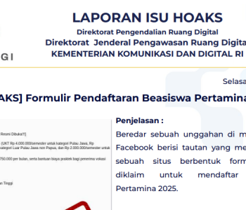 Isu Hoaks 13 Mei 2025